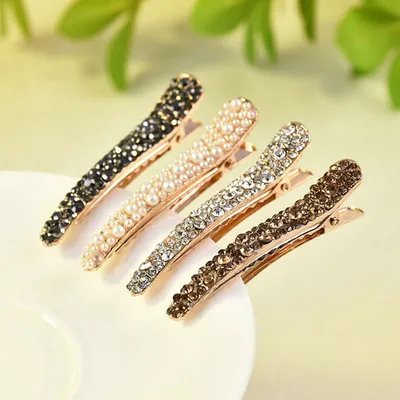 Diamond Pearl Hair Clip