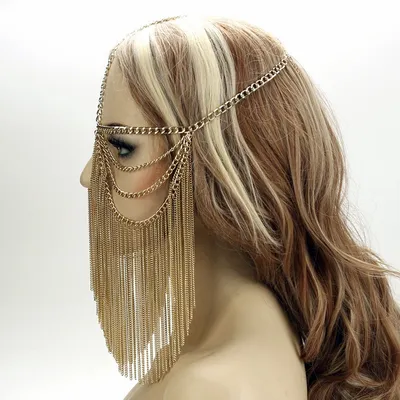 Fringed headdress hair accessories