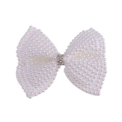 Bow Tiara Pearl Hair Clip