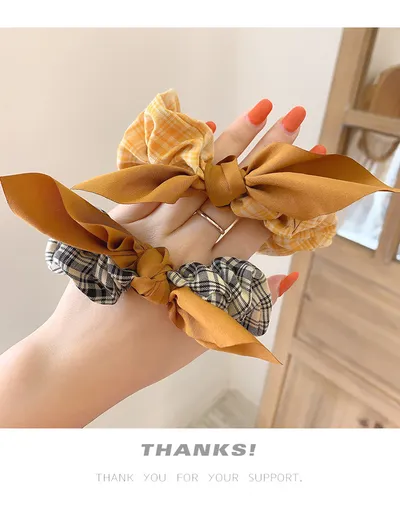Net Red Simple Bow Knot Hair Rope Rubber Band Female Hair