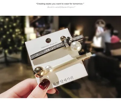 Pearl clip headdress hair clip
