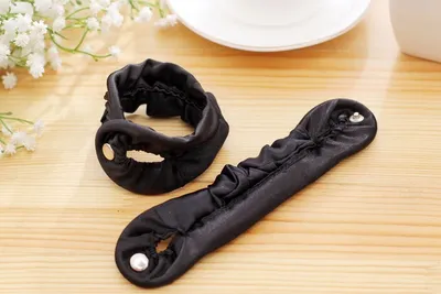Small button hair device, meat ball head flower, must-have artifact, pleated fabric hair bar