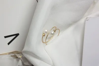 Little Fairy 14K Gold Freshwater Pearl Ring