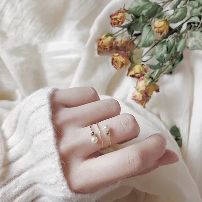 Little Fairy 14K Gold Freshwater Pearl Ring