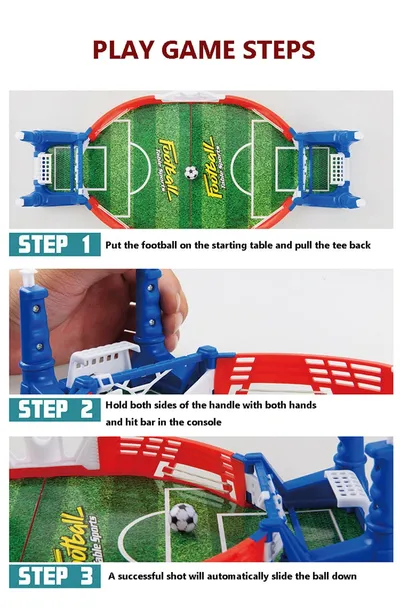 Mini Football Board Match Game Kit Tabletop Soccer Toys For Kids Educational Sport Outdoor Portable Table Games Play Ball Toys