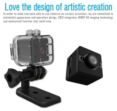 SQ12 Mini Camera HD 1080P Waterproof Night Vision Mini Camcorder Motion Detectiom Video Recorder Action Camera pk SQ8 SQ9 Kamera