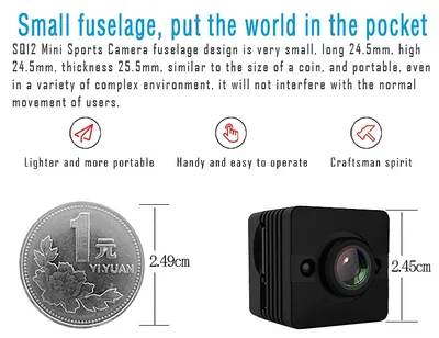 SQ12 Mini Camera HD 1080P Waterproof Night Vision Mini Camcorder Motion Detectiom Video Recorder Action Camera pk SQ8 SQ9 Kamera