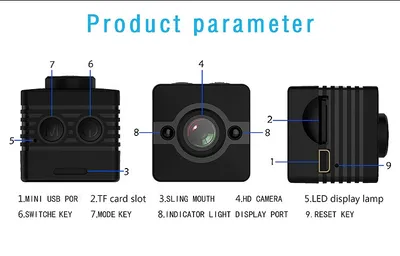 SQ12 Mini Camera HD 1080P Waterproof Night Vision Mini Camcorder Motion Detectiom Video Recorder Action Camera pk SQ8 SQ9 Kamera