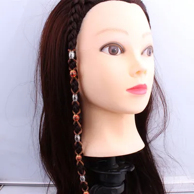 10 Pcs / Lot silver metal hollow hair braid