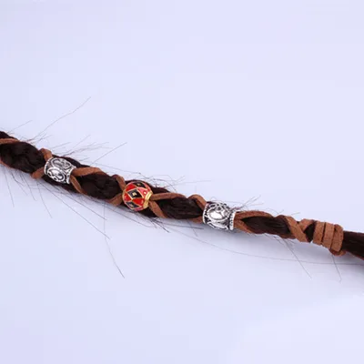 10 Pcs / Lot silver metal hollow hair braid