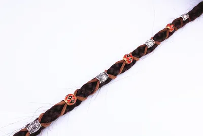 10 Pcs / Lot silver metal hollow hair braid