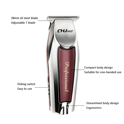 USB Hair Clipper Vintage Oil Head Carving Hair Clipper
