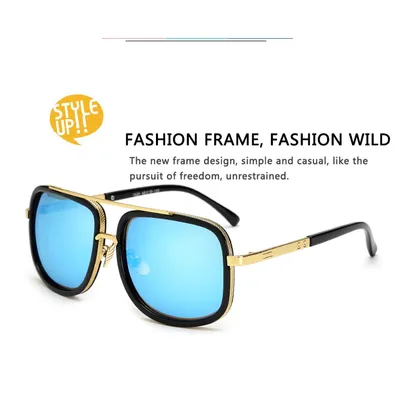Flat Top Hot Square Sunglasses Men Women Luxury Brand Design Couple Lady Celebrity Brad Pitt Sun Glasses Super star Eyewear