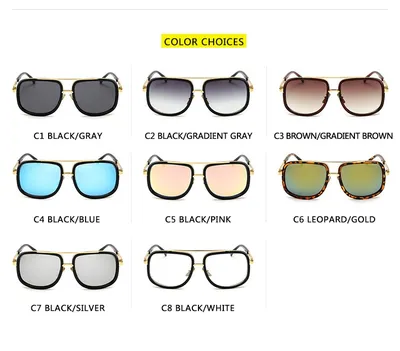 Flat Top Hot Square Sunglasses Men Women Luxury Brand Design Couple Lady Celebrity Brad Pitt Sun Glasses Super star Eyewear
