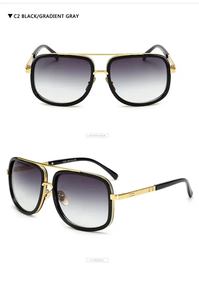 Flat Top Hot Square Sunglasses Men Women Luxury Brand Design Couple Lady Celebrity Brad Pitt Sun Glasses Super star Eyewear