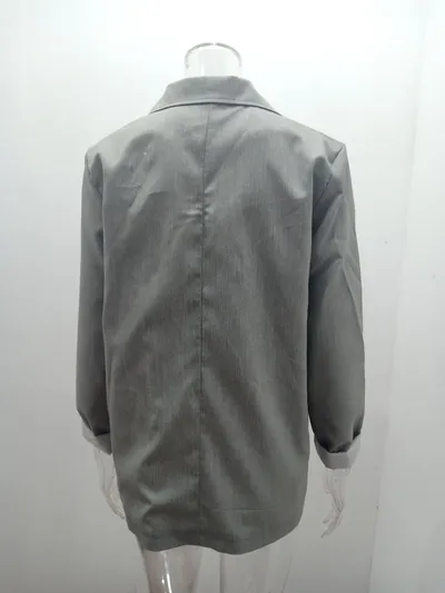 Temperament Slim Jacket Fashion Business Single Breasted Long Sleeve Casual Suit Top Clothing