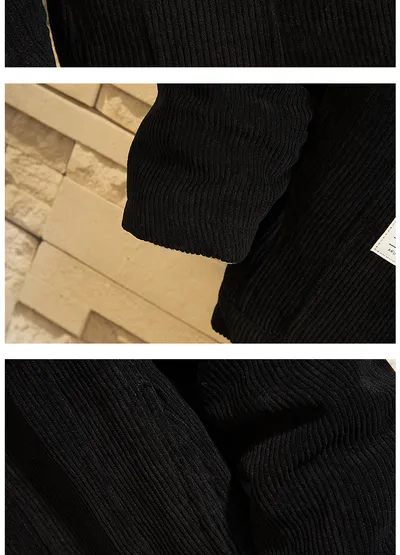 Lamb Wool Men's Corduroy Cotton-Padded Jacket