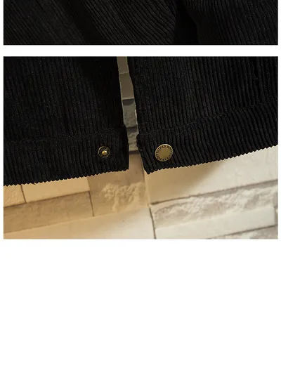 Lamb Wool Men's Corduroy Cotton-Padded Jacket