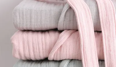New Long Style Home Service Thick Gauze Toweling Bathrobe