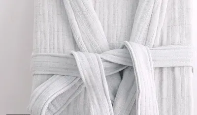 New Long Style Home Service Thick Gauze Toweling Bathrobe