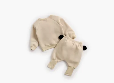 Baby Plus Velvet Sweater Suit