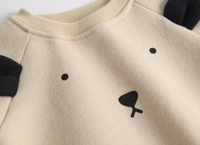 Baby Plus Velvet Sweater Suit