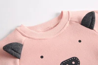 Baby Plus Velvet Sweater Suit