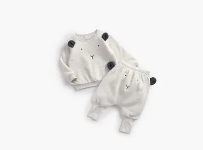 Baby Plus Velvet Sweater Suit