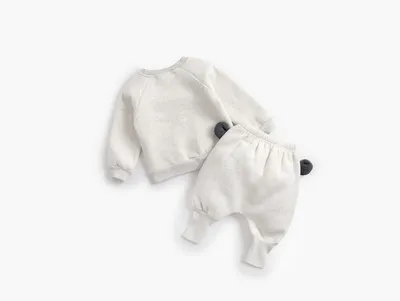 Baby Plus Velvet Sweater Suit