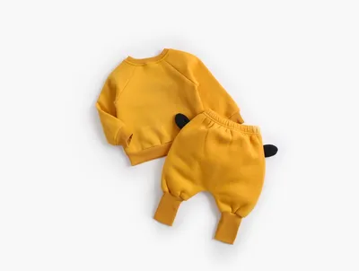 Baby Plus Velvet Sweater Suit