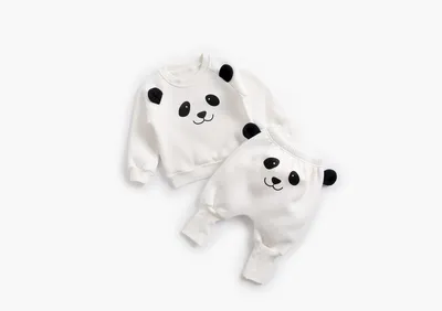 Baby Plus Velvet Sweater Suit