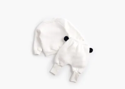 Baby Plus Velvet Sweater Suit