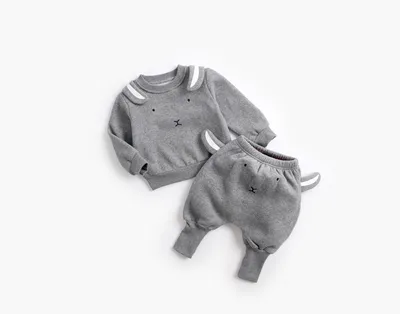 Baby Plus Velvet Sweater Suit