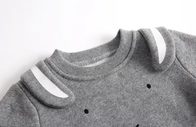Baby Plus Velvet Sweater Suit
