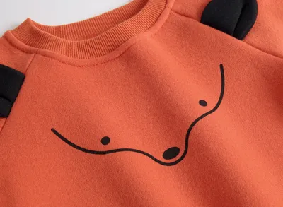 Baby Plus Velvet Sweater Suit