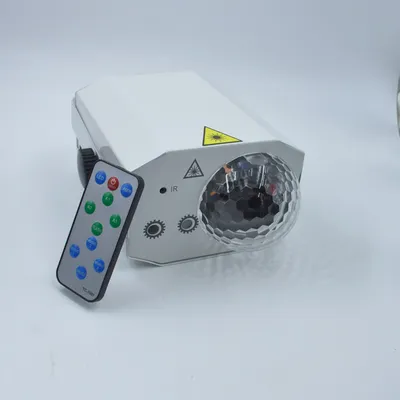 مراوح ليزر LED سحرية، مصباح عرض ليزر، معدات إضاءة مسرحية، بار، غرفة خاصة، مصباح كاريوكي، تأثير مزدوج في واحد