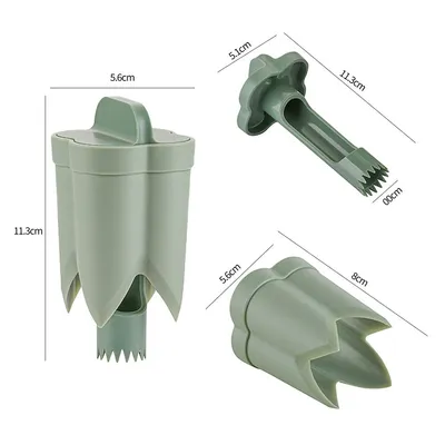 2-in-1 Fruit Pepper Corer Color Pepper Corer Seed Removing Tool Portable Kitchen Utensil Reusable Fruit Vegetable Coring Tool
