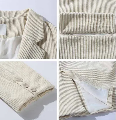 Men's Loose Casual Corduroy Suit Jacket