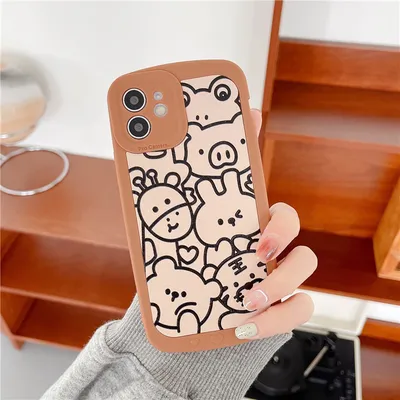 Cartoon Doodle Full Screen Animal Phone Case