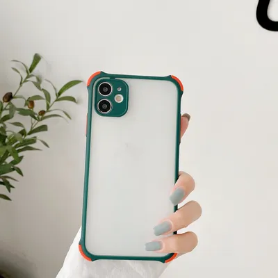 Skin Feel Frosted Mobile Phone Case Fine Hole Four Corners Anti-drop Color Mobile Phone Case