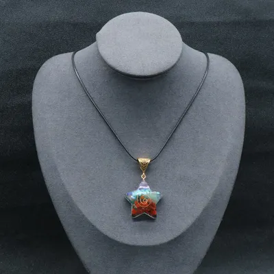 Retro Reiki Healing Energy Crystal Pendant Natural Stone For Yoga Meditation Spiritual 7 Chakra Jewelry Necklace Amulet