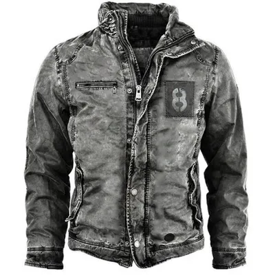 Military Jacket Coat Stand Collar Youth Washed Outside Wear