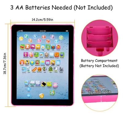 Baby Learning Tablet Educational Mini Pads Toys Touch Learn Toddler Tablet For ABC Numbers Words Gift For Boys Girls Aged 1-6 Year Old Kids