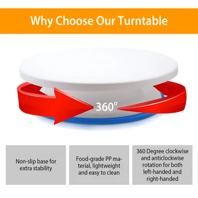1 Set 11in Rotating Cake Turntable 108Pcs Cake Decorating Supplies Kit Revolving Cake Table Stand