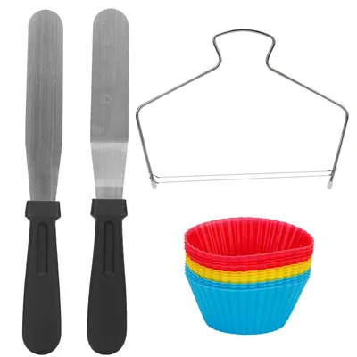 1 Set 11in Rotating Cake Turntable 108Pcs Cake Decorating Supplies Kit Revolving Cake Table Stand