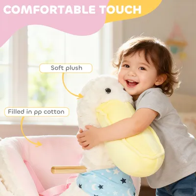 Baby Rocking Horse, Kids Ride on Pelican Rocking Horse for Toddlers 18–36 Months with Realistic