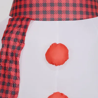 رجل ثلجي قابل للنفخ على شكل غصن مع ضوء LED ملون دوار، عرض خارجي قابل للنفخ للحفلات