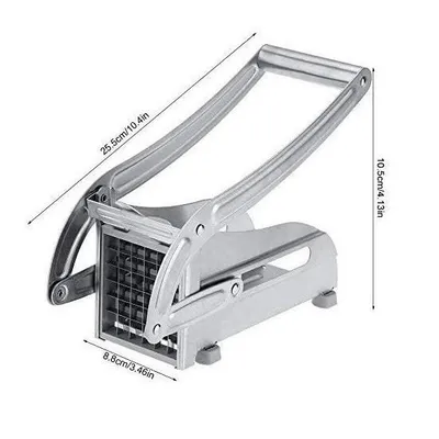 2 Blades Stainless Steel French Fry Cutter Potato Vegetable Slicer Chopper Dicer