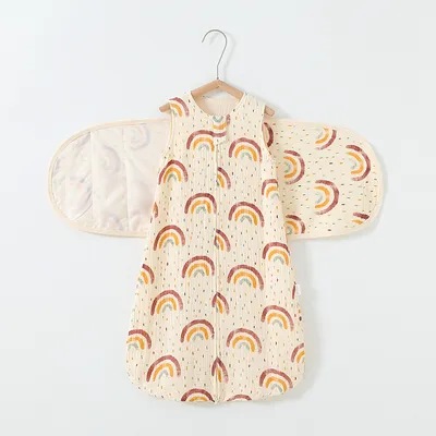 Baby Sleeping Bag Vest Cotton Gauze 4 Layers Bellyband Anti-startle Gro-bag