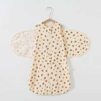 Baby Sleeping Bag Vest Cotton Gauze 4 Layers Bellyband Anti-startle Gro-bag